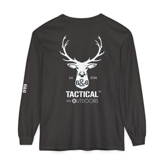 G&G Tactical Outdoors Official Long Sleeve Tee — White Logo Sleeve Graphic
