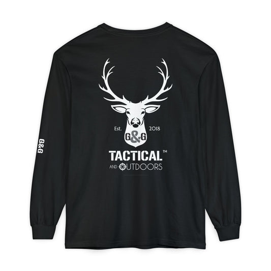 G&G Tactical Outdoors Official Long Sleeve Tee — White Logo Sleeve Graphic