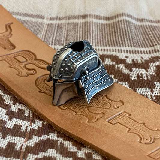 Ronin Samurai Helmet GGTO Exclusive "SILVER" Lanyard Bead