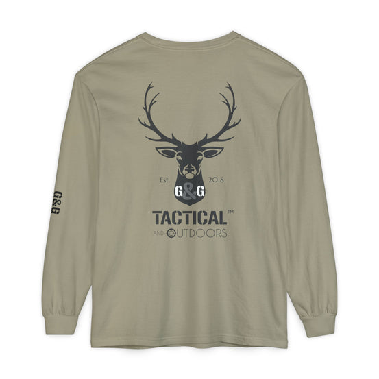 G&G Tactical Outdoors Official Long Sleeve Tee — Dark Logo Sleeve Graphic