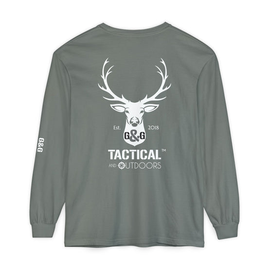 G&G Tactical Outdoors Official Long Sleeve Tee — White Logo Sleeve Graphic