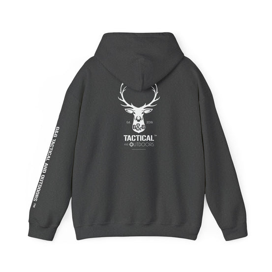 G&G Tactical Deer Hoodie — White Deer Outdoor Hunting Graphic Pullover