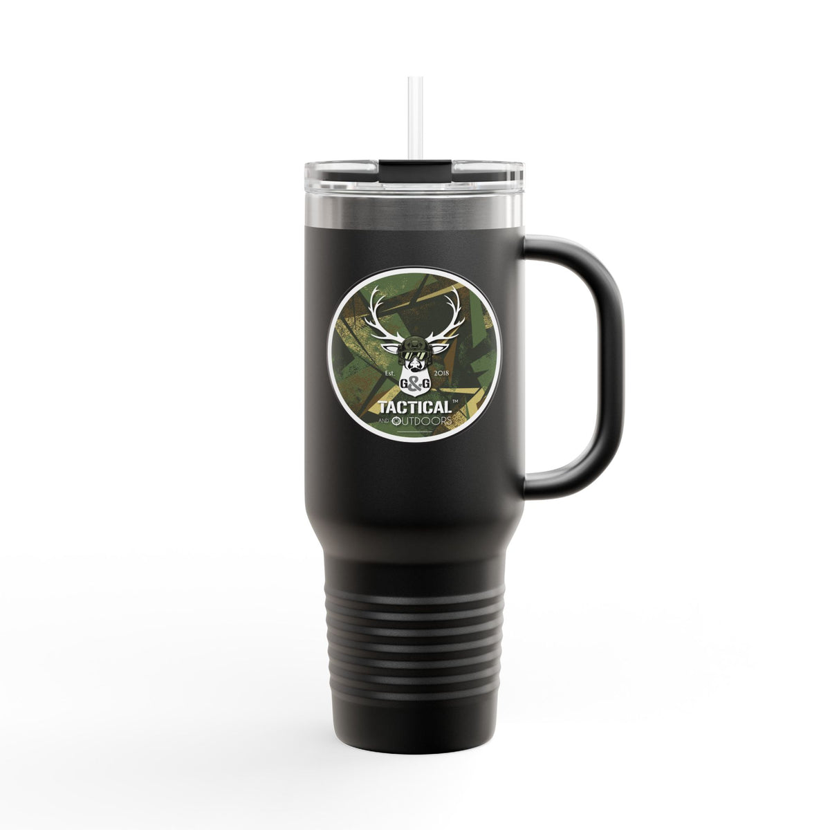 G&G Tactical and Outdoors 40oz Insulated Travel Mug Green Camoflauge