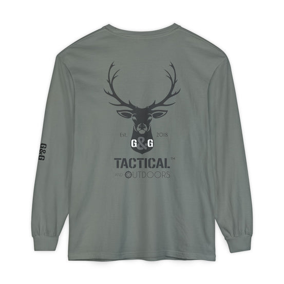 G&G Tactical Outdoors Official Long Sleeve Tee — Dark Logo Sleeve Graphic