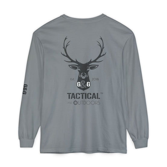 G&G Tactical Outdoors Official Long Sleeve Tee — Dark Logo Sleeve Graphic