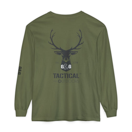 G&G Tactical Outdoors Official Long Sleeve Tee — Dark Logo Sleeve Graphic