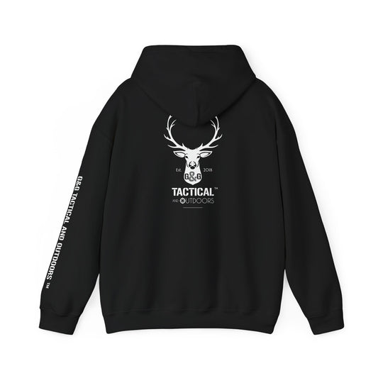G&G Tactical Deer Hoodie — White Deer Outdoor Hunting Graphic Pullover