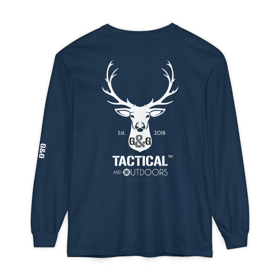 G&G Tactical Outdoors Official Long Sleeve Tee — White Logo Sleeve Graphic
