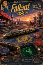 Chaves Knives Clicker Pen - Hex Dot Fallout Theme Vaultec 2