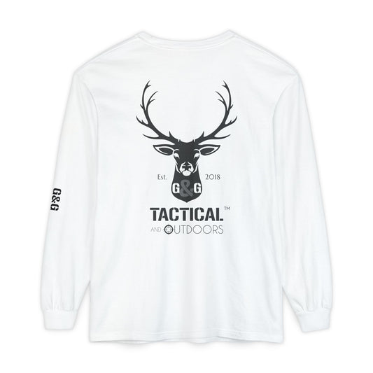 G&G Tactical Outdoors Official Long Sleeve Tee — Dark Logo Sleeve Graphic