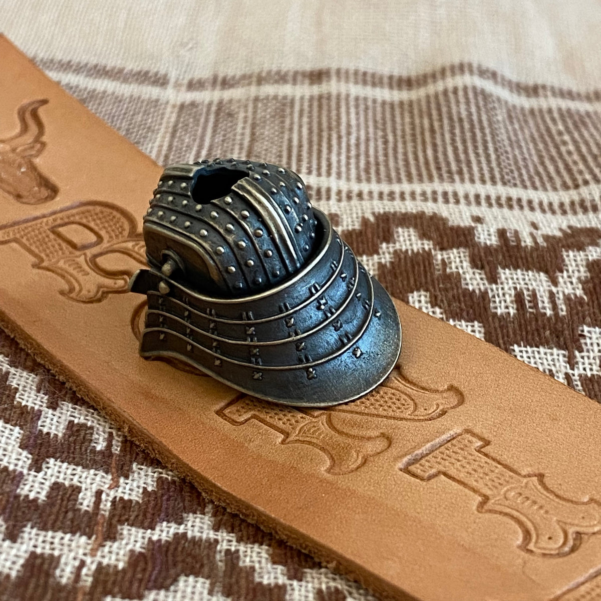 Ronin Samurai Helmet GGTO Exclusive "BRASS" Lanyard Bead