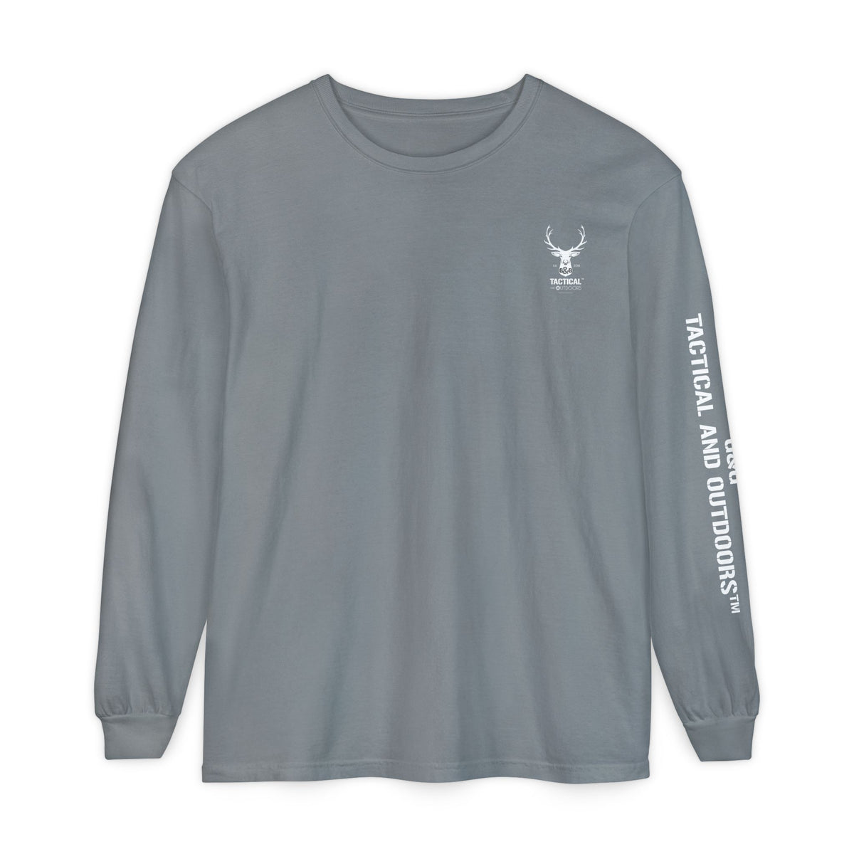 G&G Tactical Outdoors Official Long Sleeve Tee — White Logo Sleeve Graphic