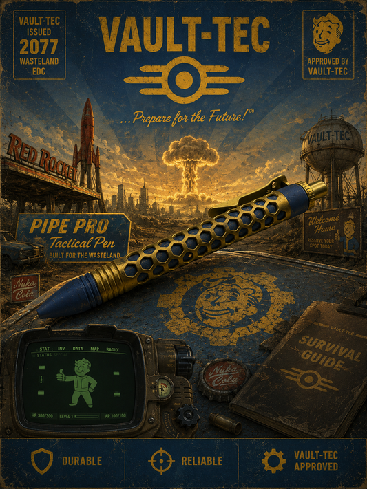 Chaves Knives Clicker Pen - Hex Dot Fallout Theme Vaultec 2