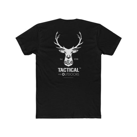 G&G Tactical Outdoors Deer Logo T‑Shirt — White Deer Hunting & Outdoor Crew Tee