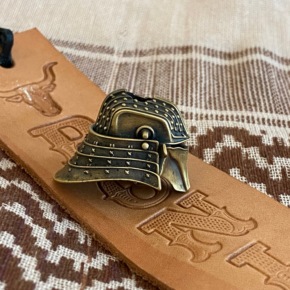 Ronin Samurai Helmet GGTO Exclusive "BRONZE" Lanyard Bead