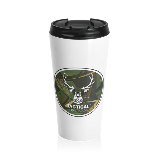 G&G Tactical Outdoors Stainless Steel Travel Mug 15 oz Green Camoflauge