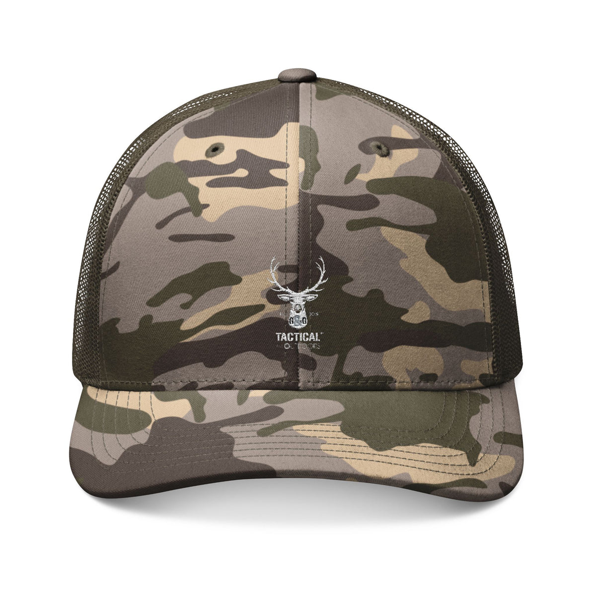 G&G Tactical and Outdoors Camo Trucker Hat — Embroidered Deer