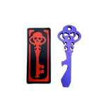 Chaves Knives Skeleton Key Tool Prybar Titanium HIGH VOLTAGE PURPLE Crosshatch