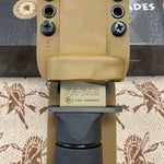 Spartan KA-Bar 7" CPM MagnaCut Flat Dark Earth Fixed Blade Knife with Kydex Tan Sheath SB54DEBKKYTN