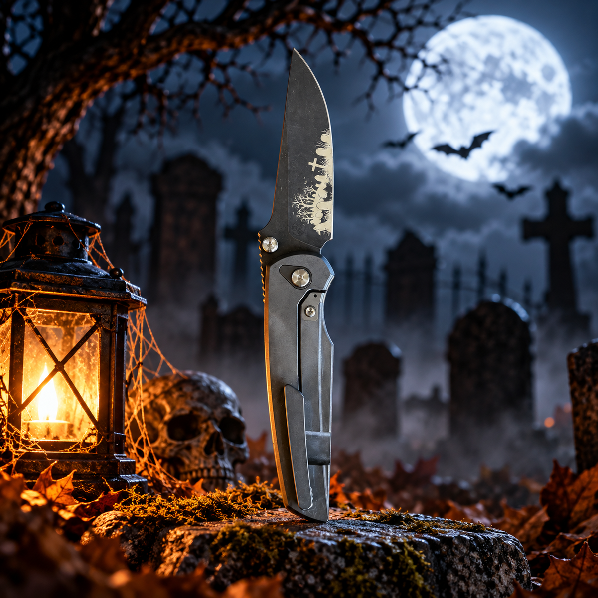Chaves x Jake McCoy Integral Disciple Street HALLOWEEN GRAVEYARD WITH BATS THEME