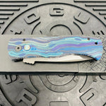 ProTech Emerson CQC-7 3.25" Tanto Automatic Knife Van Gogh Handle with Mother of Pearl Push Button