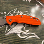 Rick Hinderer XM-18 3.25" Spearpoint, Magnacut Blade, Orange G10, Stonewash Bronze Knife