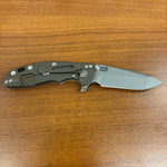 Rick Hinderer XM-18 3.25" Spearpoint, Working Finish Magnacut Blade, Coyote G10, Battle Bronze Knife
