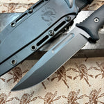 Spartan Harsey Fighter SBSL006BK Fixed Black Blade with Black Retention Sheath