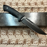 Spartan Harsey Fighter SBSL006BK Fixed Black Blade with Black Retention Sheath