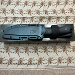 Spartan Harsey Fighter SBSL006BK Fixed Black Blade with Black Retention Sheath