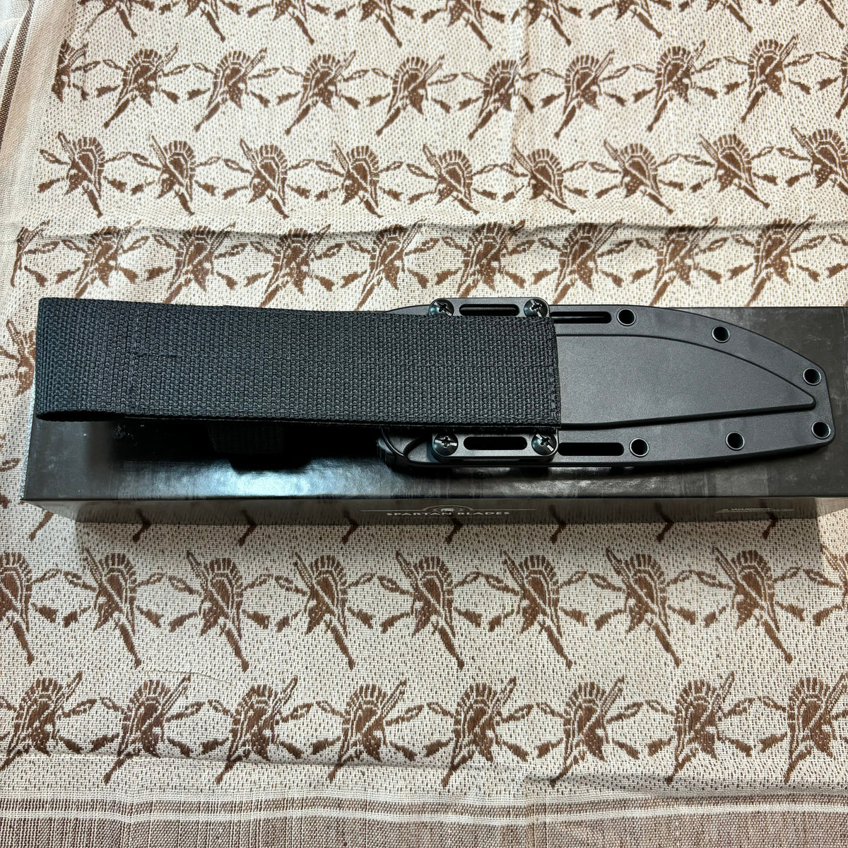 Spartan Harsey Fighter SBSL006BK Fixed Black Blade with Black Retention Sheath