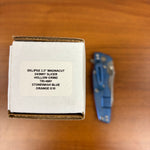 Rick Hinderer Eklipse SKINNY Slicer 3.5" Magnacut, Hollow Grind, Tri-Way, Stonewash Blue, Orange G10 Knife