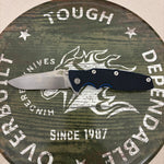 Rick Hinderer Eklipse Spearpoint 3.5" S45VN, Tri-Way, Stonewash Blue, Blue/Black G10 Folding Knife