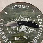 Rick Hinderer XM-18 3.5" Magnacut Bowie, Non Flipper, Tri-Way, Bead Blast Bronze, Stonewash Blade, Black G10 Knife