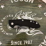 Rick Hinderer XM-18 3.5" Magnacut Bowie, Non Flipper, Tri-Way, Bead Blast Bronze, Stonewash Blade, Black G10 Knife