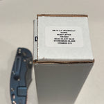 Rick Hinderer XM-18 3.5" Magnacut Bowie, Non Flipper, Tri-Way, Bead Blast Blue, Stonewash Blade, Orange G10 Knife