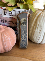 Chaves Redencion Street Integral Magnetic Titanium, Tanto Belt Finish M390 Blade, Knife HALLOWEEN PUMPKINS THEME