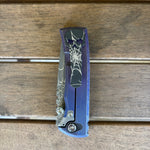 Chaves Redencion Street Integral Magnetic Titanium, Tanto Belt Finish M390 Blade, Knife HALLOWEEN HAUNTED HOUSE THEME