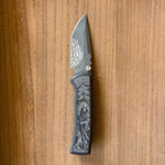Chaves Redencion Street Integral Magnetic Titanium, Tanto Belt Finish M390 Blade, Knife HALLOWEEN GRIM REAPER THEME