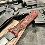Spartan Blades Ronin Torii Fixed Blade Red/Black G10 Handle Black Blade SBBL4BKRD