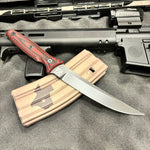 Spartan Blades Ronin Torii Fixed Blade Red/Black G10 Handle Black Blade SBBL4BKRD