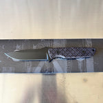 Spartan Blades Alala 3.75" Black Fixed Blade 1095 Cro-Van Steel Knife SBSL004BKBK