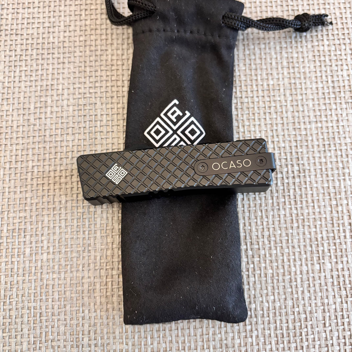 Ocaso 18LMB Lucent Mini Black OTF 1.9" M390 Knife