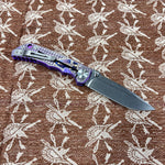 Spartan Blades Harsey Folder - Templar Theme, Stonewash Magnacut 4" Blade Knife