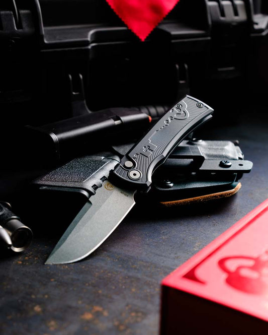 Chaves Knives x Pro-Tech Redencion 229 DP - 3.4" S35VN Drop Point Black Key-Milled Automatic Knife