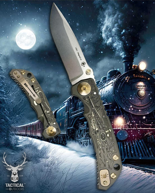 Spartan Blades Harsey Folder - Christmas Theme - Special Edition G&G Tactical and Outdoors EXCLUSIVE #19 of 31