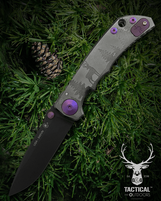 Spartan Blades DEER SHF Outdoors Deer Harsey Folding Knife 3.95" S45VN PVD Blade, Titanium Handles #15 of 24
