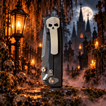 Chaves Redencion Street Integral Magnetic Titanium, Tanto Belt Finish M390 Blade, Knife HALLOWEEN GRIM REAPER THEME