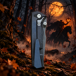 Chaves Knives x Sam Tran Arison Street 3.25" Stonewash Integral Knife  HALLOWEEN HORSEMAN THEME