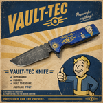 Chaves TAK Flipper Integral 2.75" M390 Knife Fallout Vault-Tec Theme 1